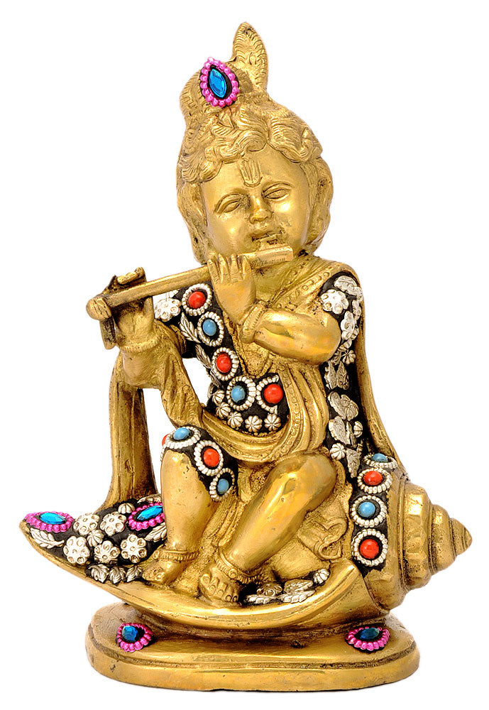 Bal Gopal Krishna Playing Flute