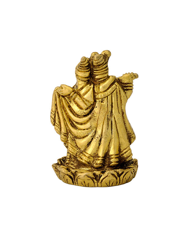 Shri Radha Krishna Standing on Lotus