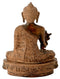 Brass Medicine Buddha in Antique Rust Finish