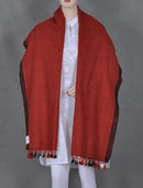Brick Red Wool Stole