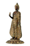 Standing Buddha with Ashtamangala Carved on His Robe