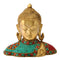 Lord Buddha Turquoise Coral Studded Bust
