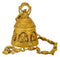 Brass Bell 'Musician Ganesha'