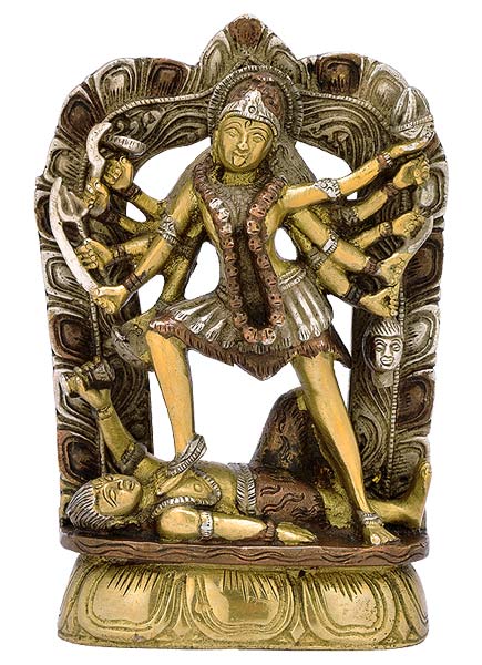 Mahashakti Ma kali - Brass Sculpture