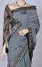 Grey Embroidery Saree with Sequins