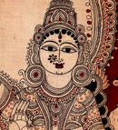 Devas Worship Lord Siva, Parvati - Kalamkari Painting