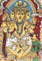 Brahma Vishnu Mahesh - Kalamkari Painting