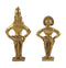 Lord Vitthal and Rukmini - Brass Idols