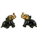 Brass Elephant Pair