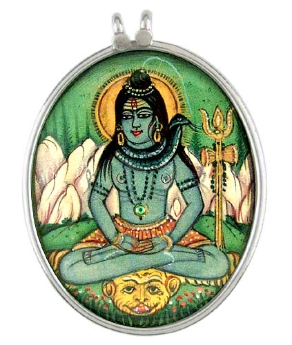 Kailashpati Lord Shiva - Silver Pendant
