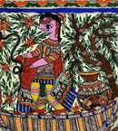 Indian Fisherman - Madhubani Folkart Painting