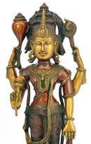 Standing Lord Vishnu Holding Club 22"