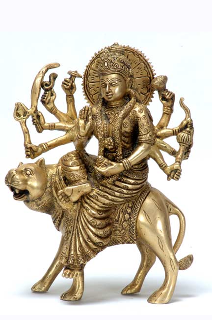 Goddess Durga-Brass Sculpture