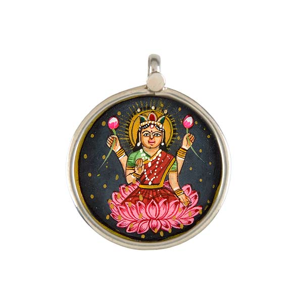 Goddess of Arts 'Ma Saraswati' - Handcrafted Pendant