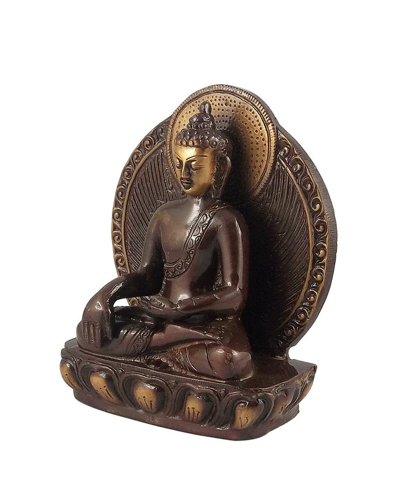 Lord Buddha Bhumisparsha - Brass Statue