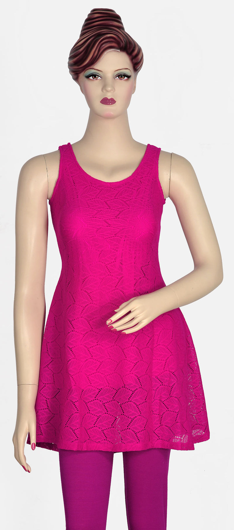 Magenta Lace Top