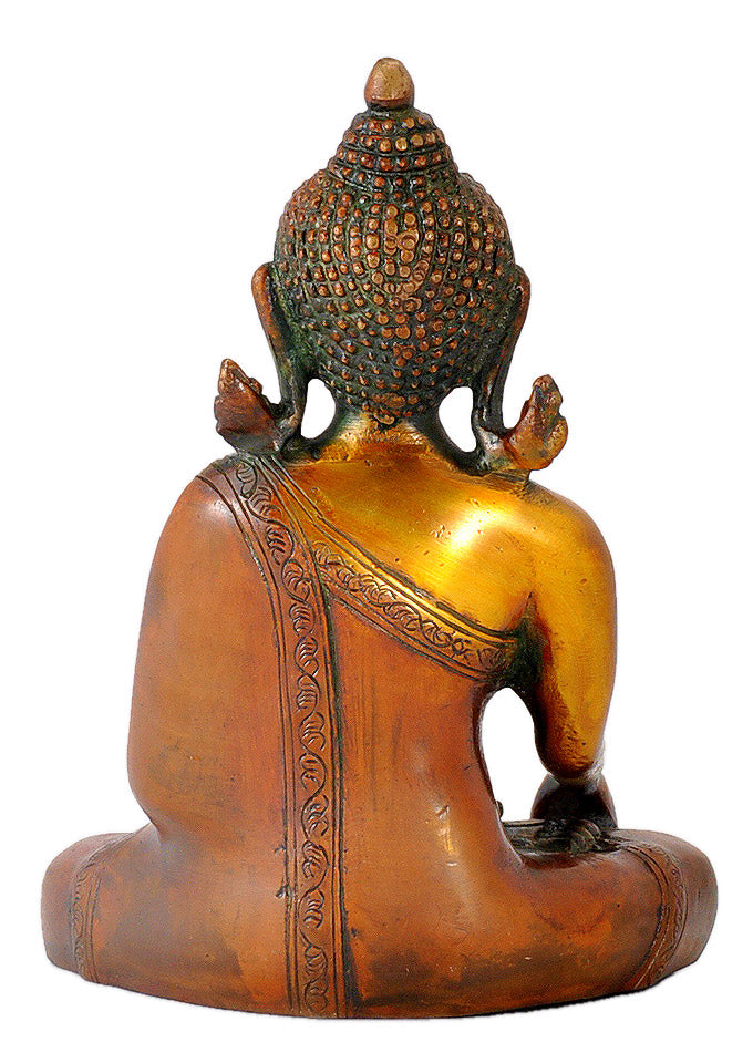 Brass Buddha Copper Golden Finish