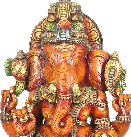 Lord of Success - Ganesha Wood Statue