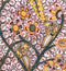 Cotton Kalamkari Painting 'Fantasy Land'