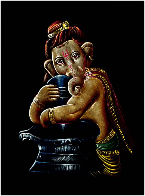 Ganesha Embracing Shivlinga