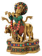 Lord Krishna Playing Flute Brass Sculpture