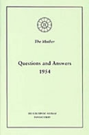 Questions and Answers 1954 [Paperback] The Mother