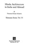 Hindu Architecture In India And Abroad: Manasara Series: Vol. VI [Hardcover] [Jan 01, 2017] Prasanna Kumar Acharya Prasanna Kumar Acharya