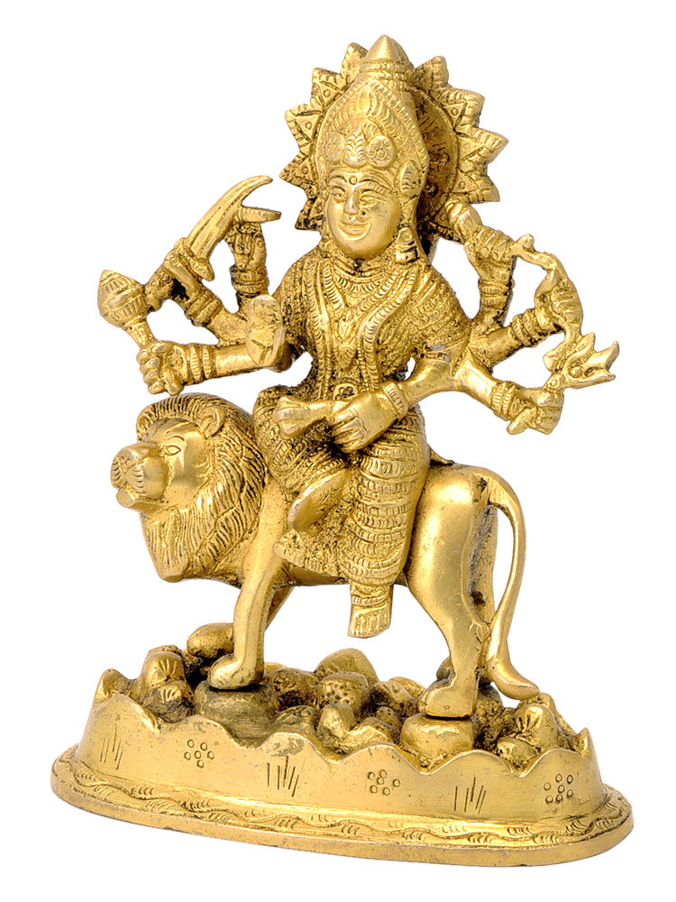 Vaishno Ma Durga Brass Figurine