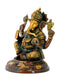 Blessing Lord Ganesha Brass Statue