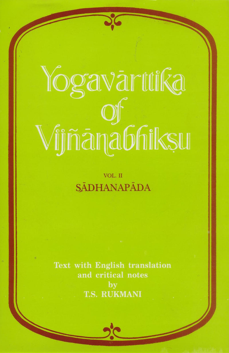 Yogavarttika of Vijnanabhiksu Vol-2