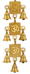 Auspicious Aum Brass Hanging Belt with Bells