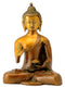 Antiquated Brass Buddha in Golden Brown Finish