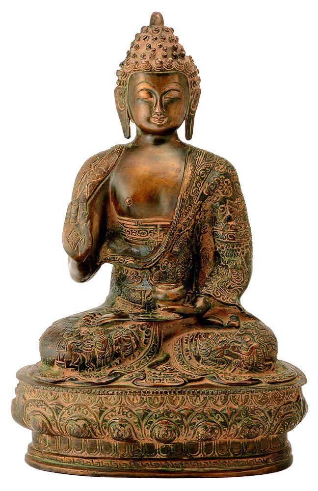 Vitarka Mudra Buddha with Carved Robe