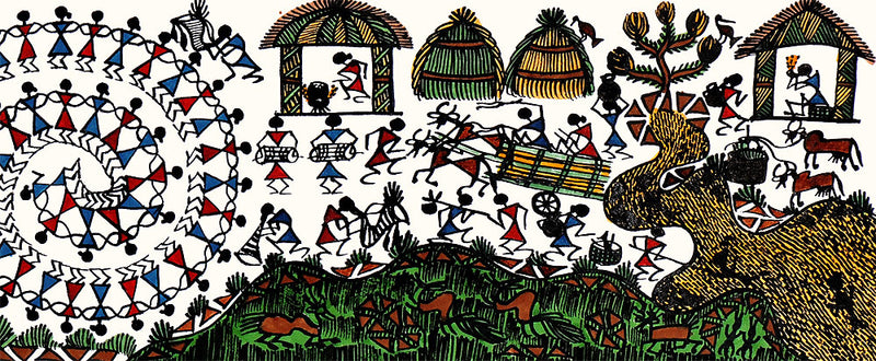 Warli People Painting