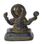 Antiquated Ganesha Folk Art Statue in Brass