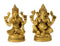 Pair of Lakshmi Ganesha Brass Statues