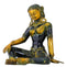 Seated Goddess Green Tara Brass Figure