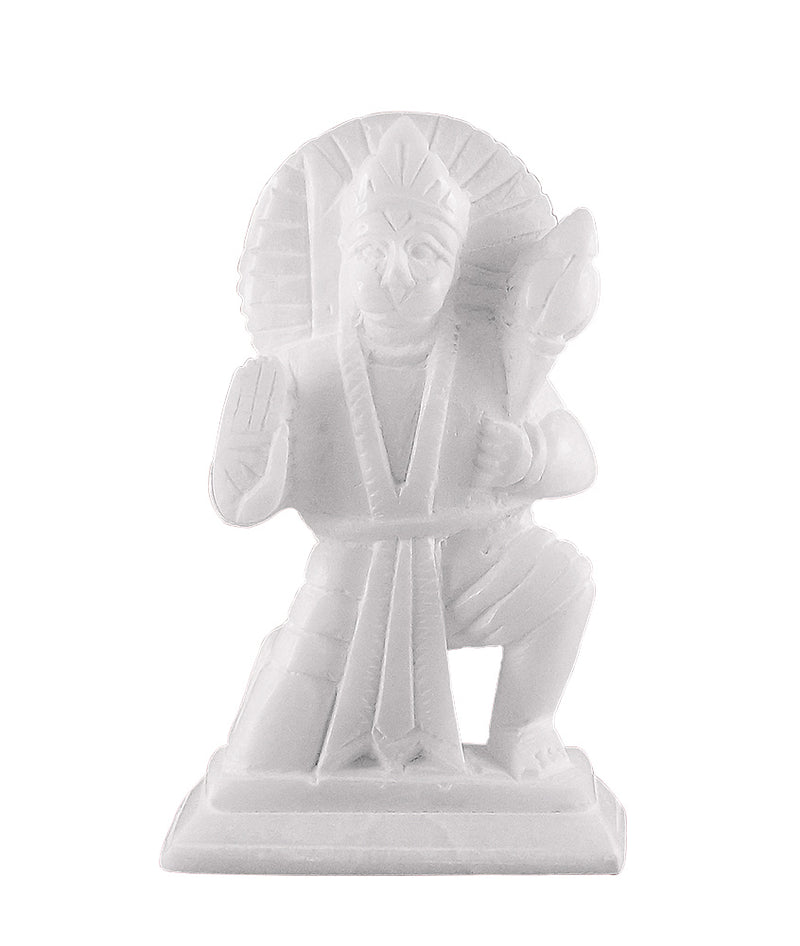 Lord Hanuman in Abhaya Mudra Soft Stone Statue