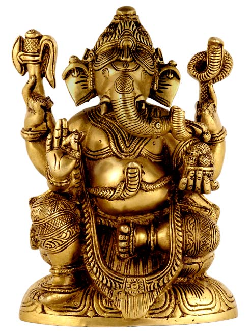 The Lord of Ganas - Brass Sculpture
