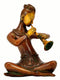 Musician Playing Shenai - Brass Statue