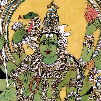 Nritya Murti Shiva - Kalamkari Painting