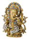 Chaturbhuj Lord Ganesha Brass Figure