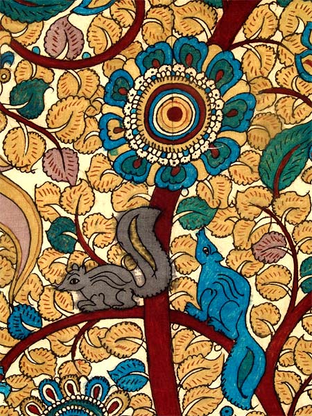 Kalamkari Tree of Life Painting on Cotton