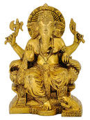 Lord Ganpati Seated on Throne