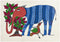 Elephant - Gond Folkart Panting