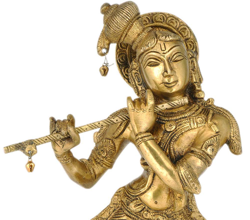 Lord Murli Manohar - Brass Sculpture