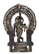 Murlidhar Krishna Fine Statue in Antique Finish Old Look 8"