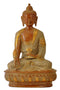 Antique Finish Medicine Buddha with Carved Robe