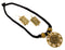 Ethnic Necklace with Metallic Pendant