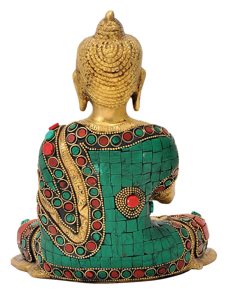 Blessing God Buddha Brass Statue